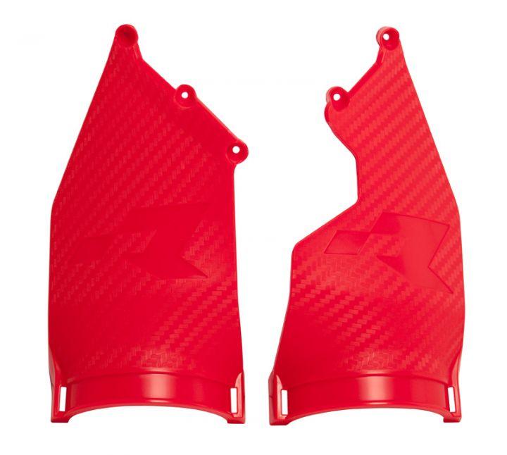 REP. TRIPLE CLAMP PROTECTORS 20-24 BETA RED, FOR ENDURO HEADLIGHT, RTECH R-PRTPIARS0020 image 1