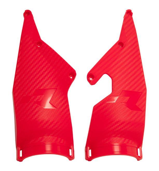 REP. TRIPLE CLAMP PROTECTORS 20-24 BETA RED, FOR MX NUMBER PLATE, RTECH R-PRTPIARS0021 image 1