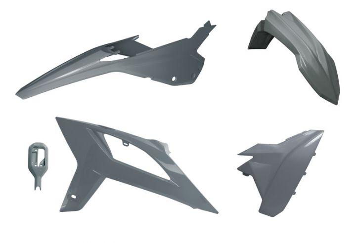PLASTIC KIT/5 2020-22 BETA RR125-480 QUANTUM GREY, RTECH R-KITBET-GR0-520 image 1