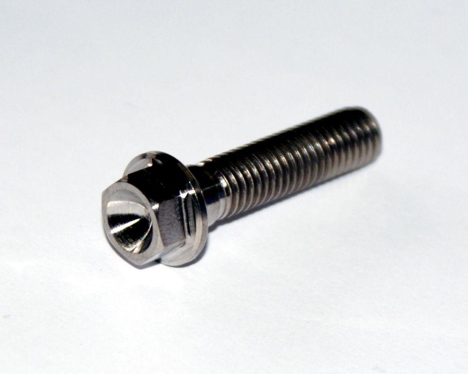 TITANIUM GR5 BOLT M8 x 35mm EACH, FLANGE OD: 14mm / HEX SIZE: 10mm, / thumbnail 4