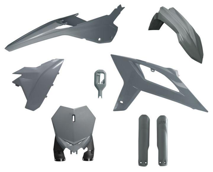 PLASTIC KIT/6 2020-22 BETA RX125-480 QUANTUM GREY, RTECH R-KITBET-GR0-622 image 1