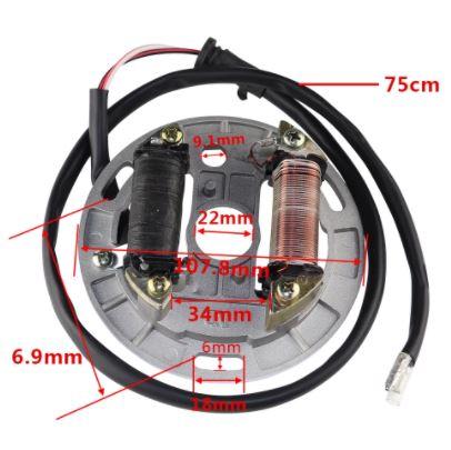STATOR COIL PLATE 1987-2006 SUZUKI LT80 2003-2006 KAWASAKI KXF80 21003-S005 thumbnail 3