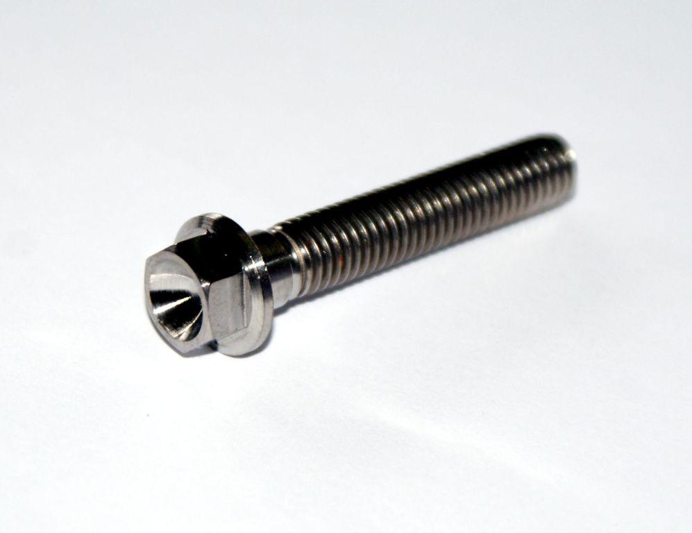 TITANIUM GR5 BOLT M8 x 45mm EACH, FLANGE OD: 14mm / HEX SIZE: 10mm, FIR BRAND / thumbnail 5