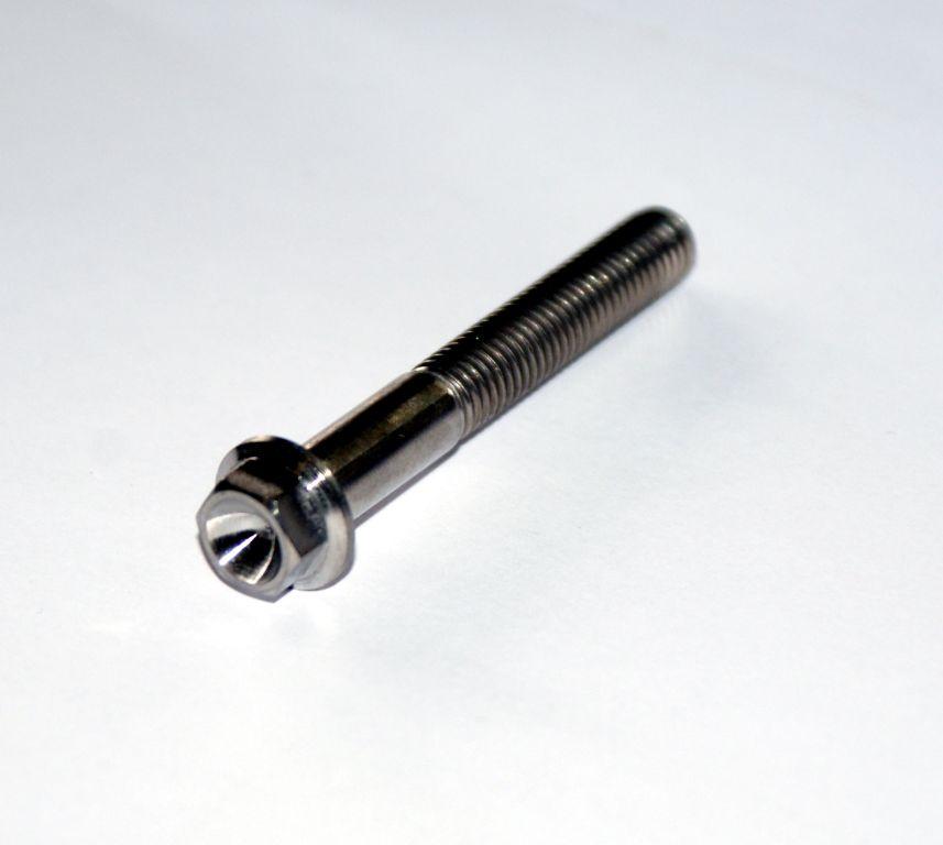 TITANIUM GR5 BOLT M8 x 60mm EACH, FLANGE OD: 14mm / HEX SIZE: 10mm, / thumbnail 3
