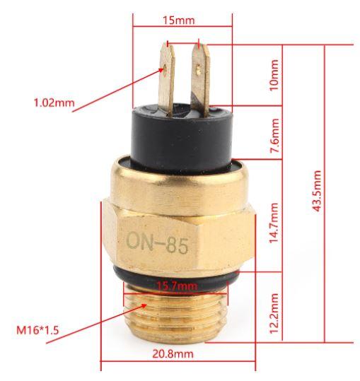 RADIATOR WATER TEMPERATURE SENSOR M16 X 1.5mm 78035045000 59011079000 59011079100 thumbnail 2