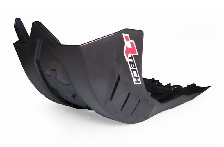PLASTIC SKID PLATE KAWASAKI KX250/450, RTECH R-PMKX0NR0021, PLASTIC ENGINE COVER BLACK image 1