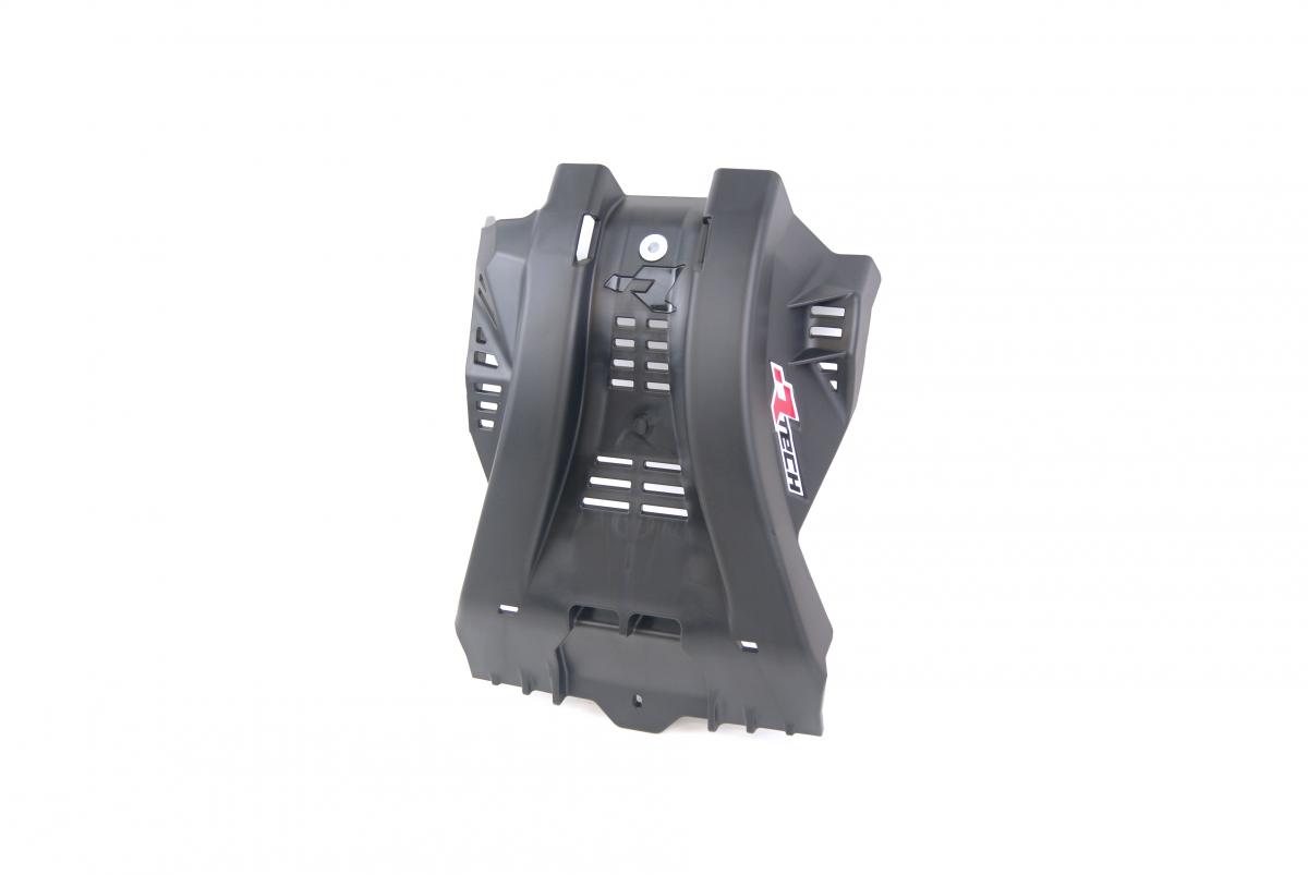 PLASTIC SKID PLATE YAMAHA YZ125/X 2005-25, RTECH R-PMYZ0NR0125, PLASTIC ENGINE COVER BLACK image 1