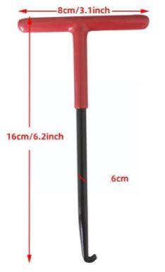 SPRING PULL SOFT GRIP T-HANDLE 160mm, EXHAUST SPRING HOOK PULLER thumbnail 6