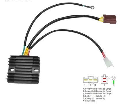 VOLTAGE REGULATOR 2009-2014 KTM DUKE 690 62511034100 6251103400 AKM6004 thumbnail 2