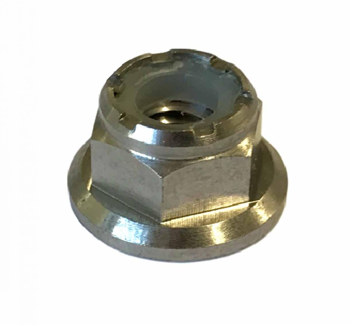 TITANIUM GR5 M6X1.00mm NUT, NYLON FLANGE / GRADE 5 / EACH thumbnail 2