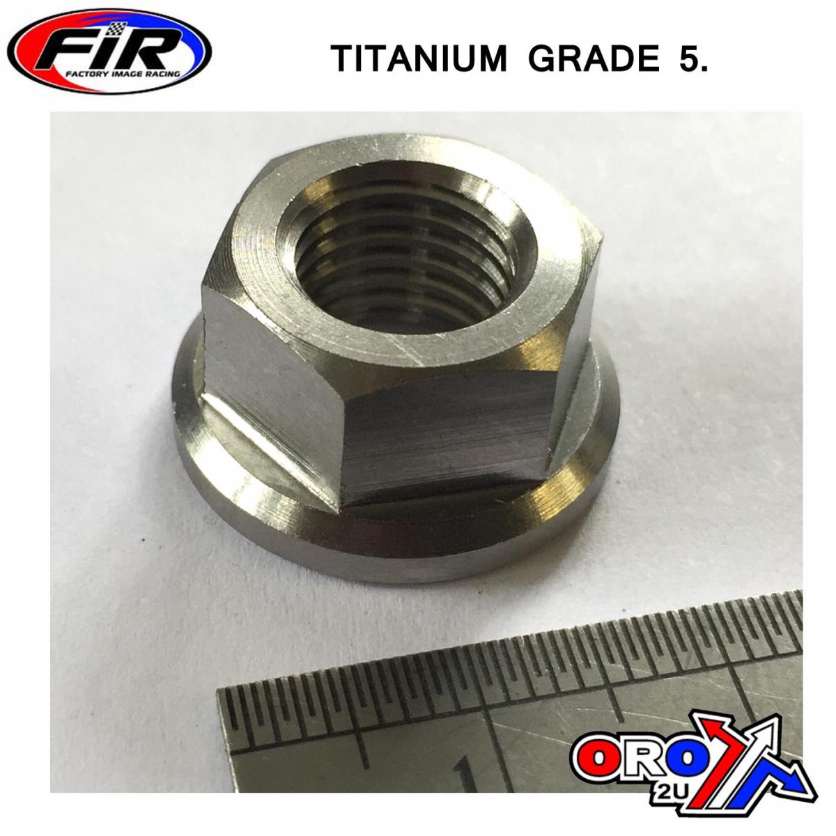 TITANIUM M10X1.25mm FLANGE NUT, TITANIUM GRADE 5 / EACH, REF 83-577 image 1