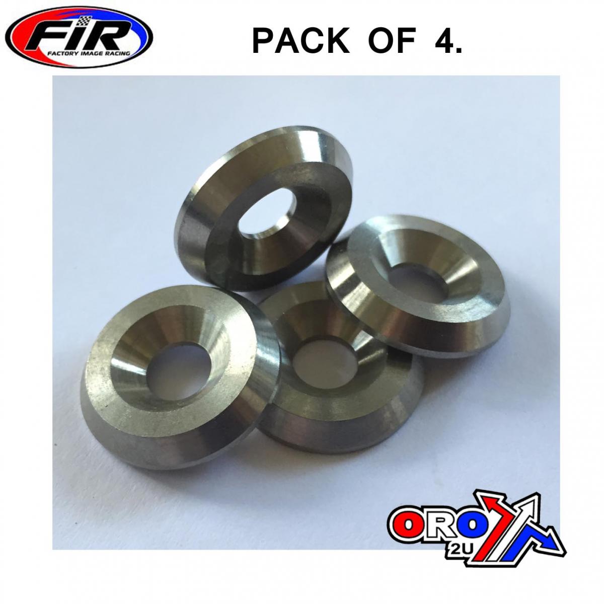 TITANIUM M6 CSK WASHER PK4, TITANIUM GRADE 5 / PACK OF 4 thumbnail 2