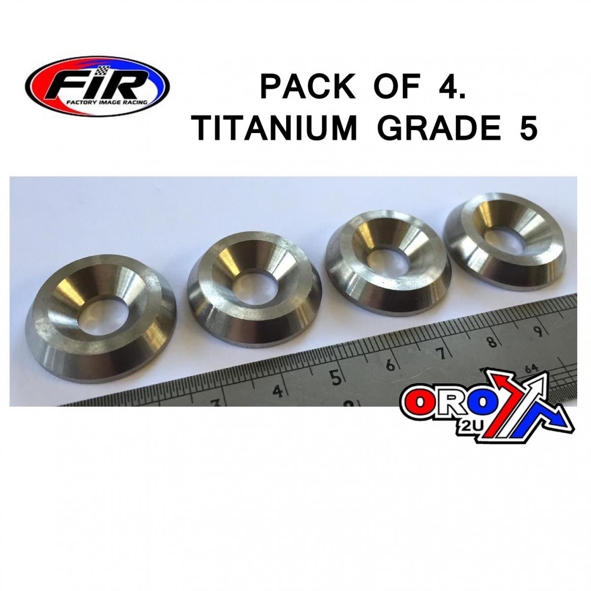TITANIUM M8 CSK WASHER PK4, TITANIUM GRADE 5 / PACK OF 4 thumbnail 2