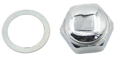 STEERING STEM DOME NUT & WASHER 63-13 HONDA 90304-153-000 thumbnail 2