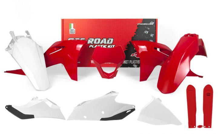PLASTIC KIT/7 2021-23 EC-ECF OEM, RTECH R-KITGAS-OEM-621, GASGAS, WITH HEADLIGHT COWL & FORK PROTECTORS image 1