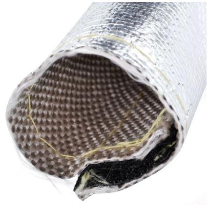 EXHAUST WRAP METALLIC HEAT SHIELD MANIFOLD DOWNPIPE HIGH TEMPERATURE TAPE thumbnail 2