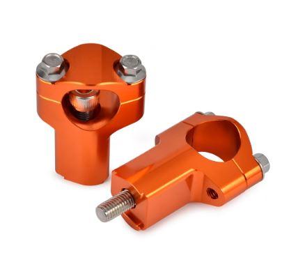 28.6mm Handlebar Clamp 52mm Risers Bar Mount In Orange for KTM Gas Gas BETA Husqvarna thumbnail 2