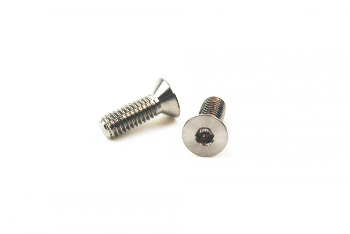 TITANIUM CSK ALLEN M4x12mm, RESERVOIR CAP SCREWS x 2, / COUNTERSUNK thumbnail 2