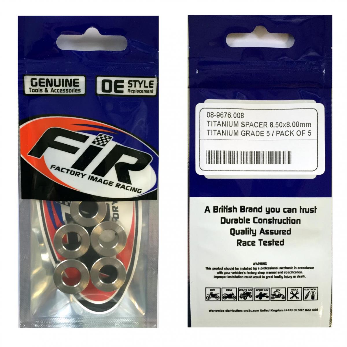 TITANIUM SPACER 8.50X8.00mm, TITANIUM GRADE 5 / PACK OF 5 thumbnail 3