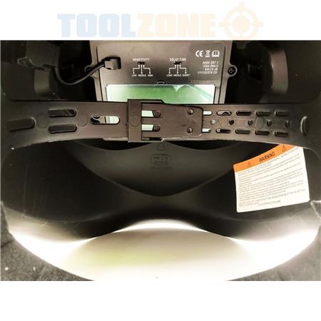AUTO DARKENING WELDERS HELMET BLUE VARIABLE CONTROL - TOOLZONE KDPWH010B thumbnail 4