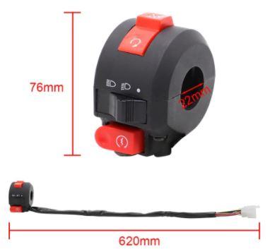 High Low Lighting + Start Stop Kill Switch LH Controls Polaris Can-Am Yamaha Suzuki Honda Kawasaki thumbnail 4