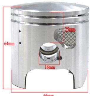 PISTON KIT 67.00mm OS 1.00 1986-2006 KAWASAKI KDX200 13001-1317 13002-1053 13008-1116 thumbnail 4