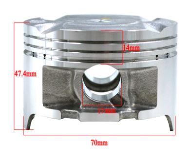 PISTON KIT 70.00mm HONDA XL250 NX250 13010-KW3-000 13011-KW3-000 thumbnail 3