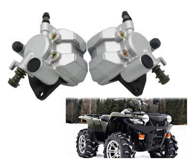 BRAKE CALIPER FRONT SET 02-07 SUZUKI EIGER VINSON 400 500 BLACK BRACKETS 59100-38F30-999 BLACK BRACKET thumbnail 2