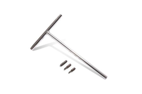 T-HANDLE PHILLIPS SCREWDRIVER WITH NO 1 2 & 3 PHILLIPS BITS MOTION PRO 08-0557 image 1