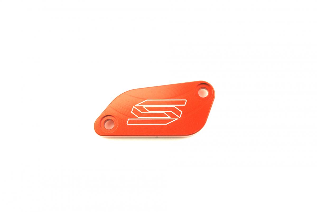 FRONT BRAKE RESERVOIR COVER ORANGE 03-13 KTM 65 85 105 SX FORMULA SCAR 4801 thumbnail 2