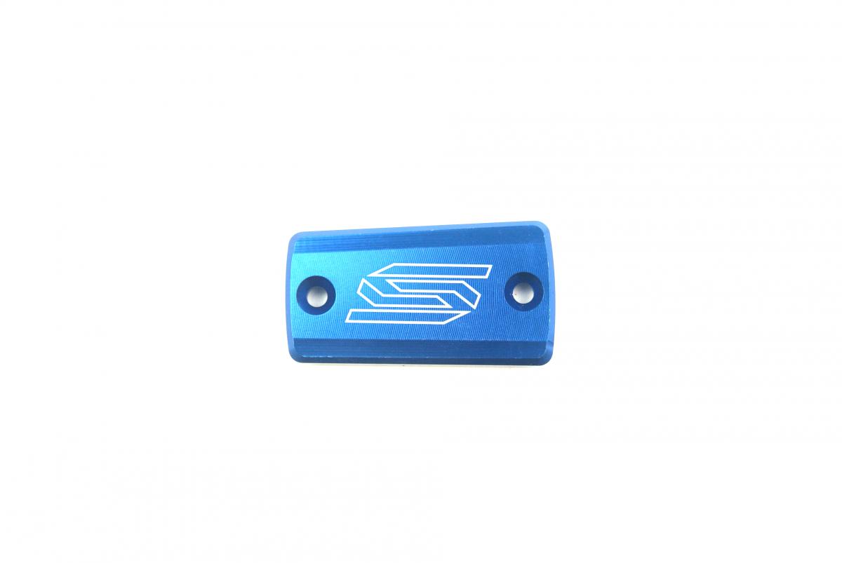 FRONT BRAKE RESERVOIR COVER BLUE 18-21 HUSQVARNA TX TE FE FX 125 150 250 300 350 450 501 SCAR 5804B thumbnail 2
