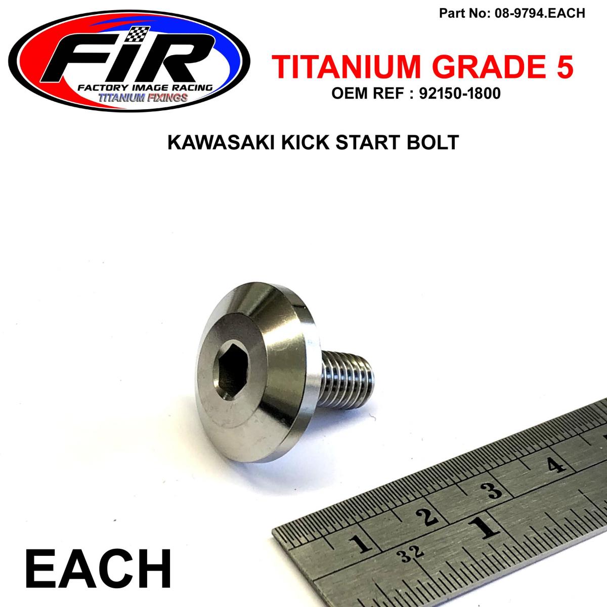 GR5 KICKSTART BOLT KX500, 92150-1800 KX250 KXF, FACTROY IMAGE RACING image 1