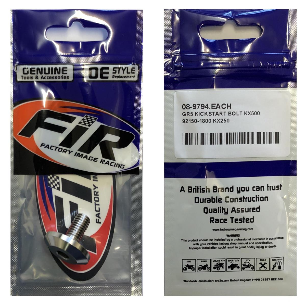 GR5 KICKSTART BOLT KX500, 92150-1800 KX250 KXF, FACTROY IMAGE RACING thumbnail 3