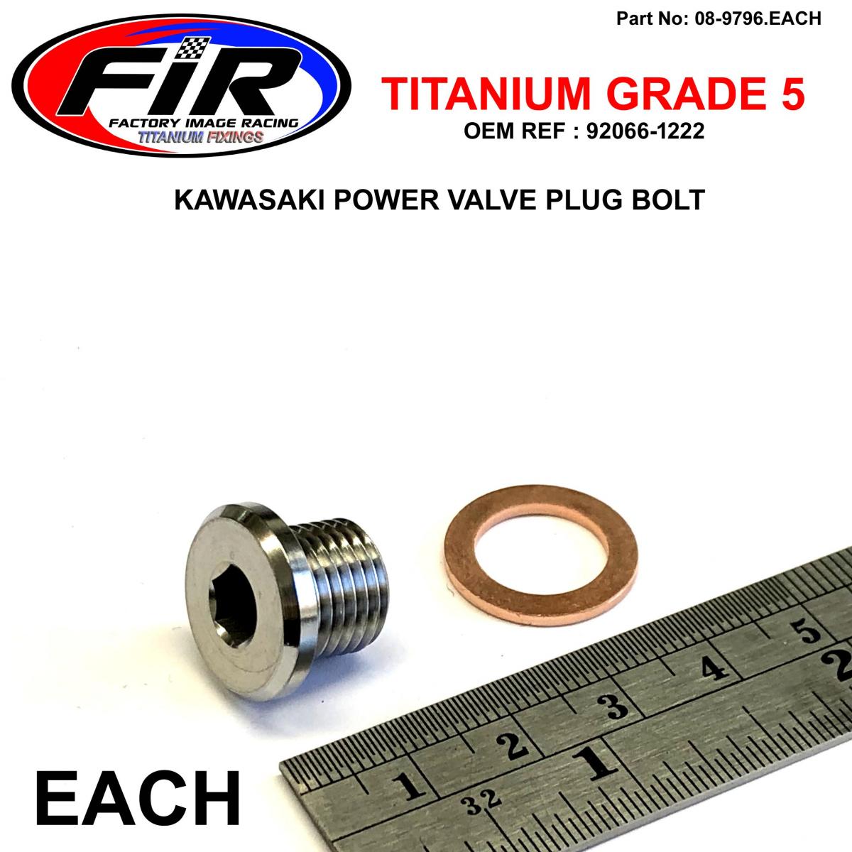 GR5 CYLINDER PLUG 12x10 KX500, 92066-1222 KX250 KX125 KLX650, FACTROY IMAGE RACING image 1