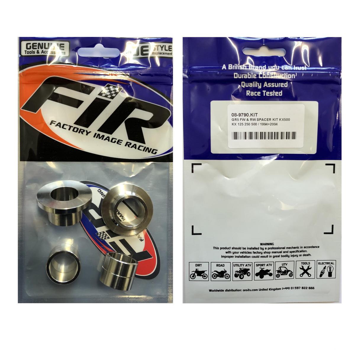 GR5 FW & RW SPACER KIT KX500, KX 125 250 500 / 1994>2004, 92143-1581 & 92143-1905 thumbnail 2