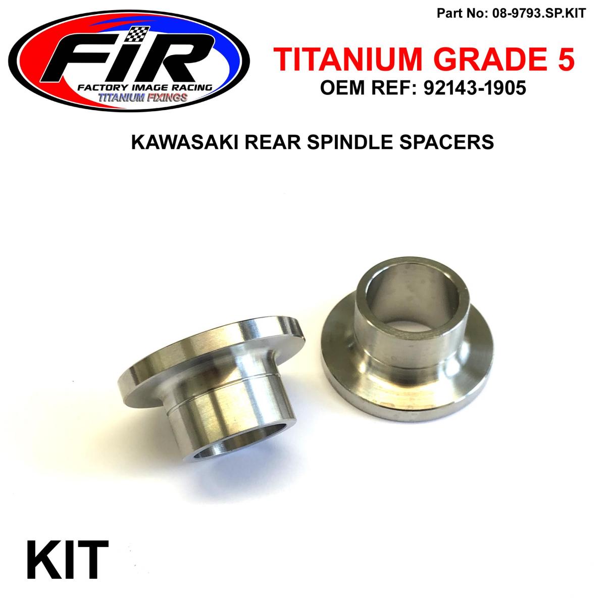 GR5 REAR SPACER KIT KX500 250 125, 92143-1905 / REAR WHEEL SPACER, FACTROY IMAGE RACING 17-8240.A image 1