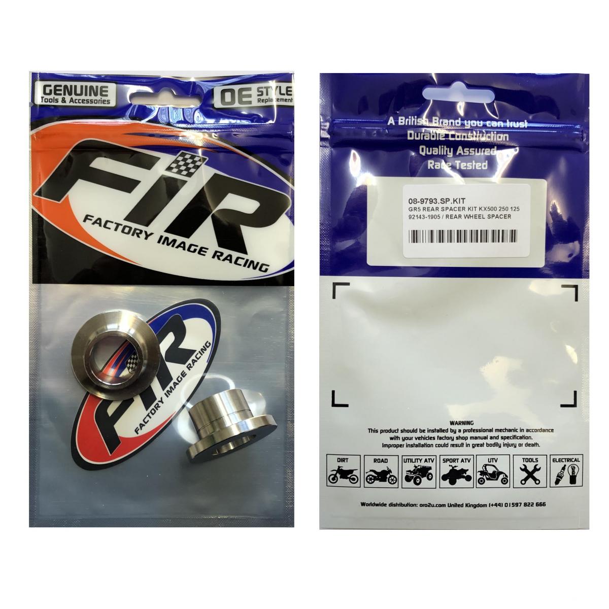 GR5 REAR SPACER KIT KX500 250 125, 92143-1905 / REAR WHEEL SPACER, FACTROY IMAGE RACING 17-8240.A thumbnail 2