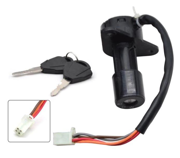 Ignition Switch 4 Wire Lock With 2 Keys, Suzuki GS125 image 1