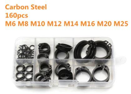 BOX EXTERNAL CIRCLIPS 160pcs 6-25mm image 1