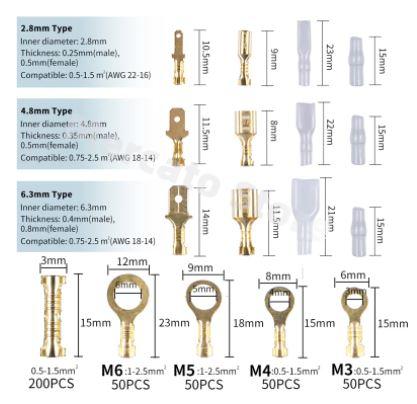 TERMINALS KIT 1000Pcs OEM TYPES thumbnail 3