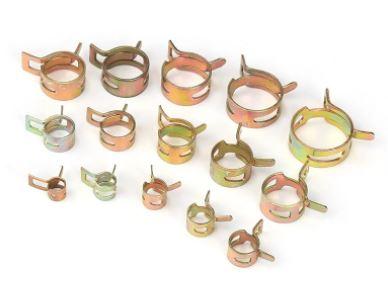 115pcs SPRING HOSE FUEL LINE BAND CLAMP CLIPS KIT WITH TOOL 6mm-22mm thumbnail 2