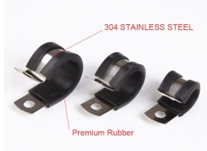 CUSHION TUBE CLAMP KIT 52PCS 6-19MM HOSE BRAKE & CLUTCH P-CLIPS thumbnail 4