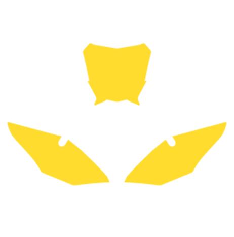GASGAS MC 2021-2023 PRE CUT, BLACKBIRD 3910/40 YELLOW, NUMBER BOARD BACKGROUNDS