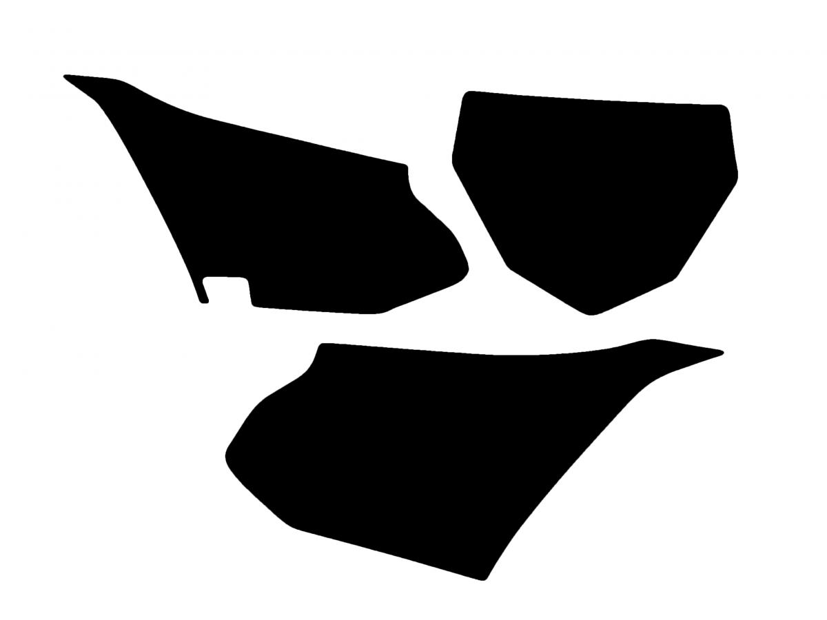 YAMAHA YZ85 2022-24 PRE CUTS, BLACKBIRD 3232/20 BLACK, NUMBER BOARD BACKGROUNDS image 1