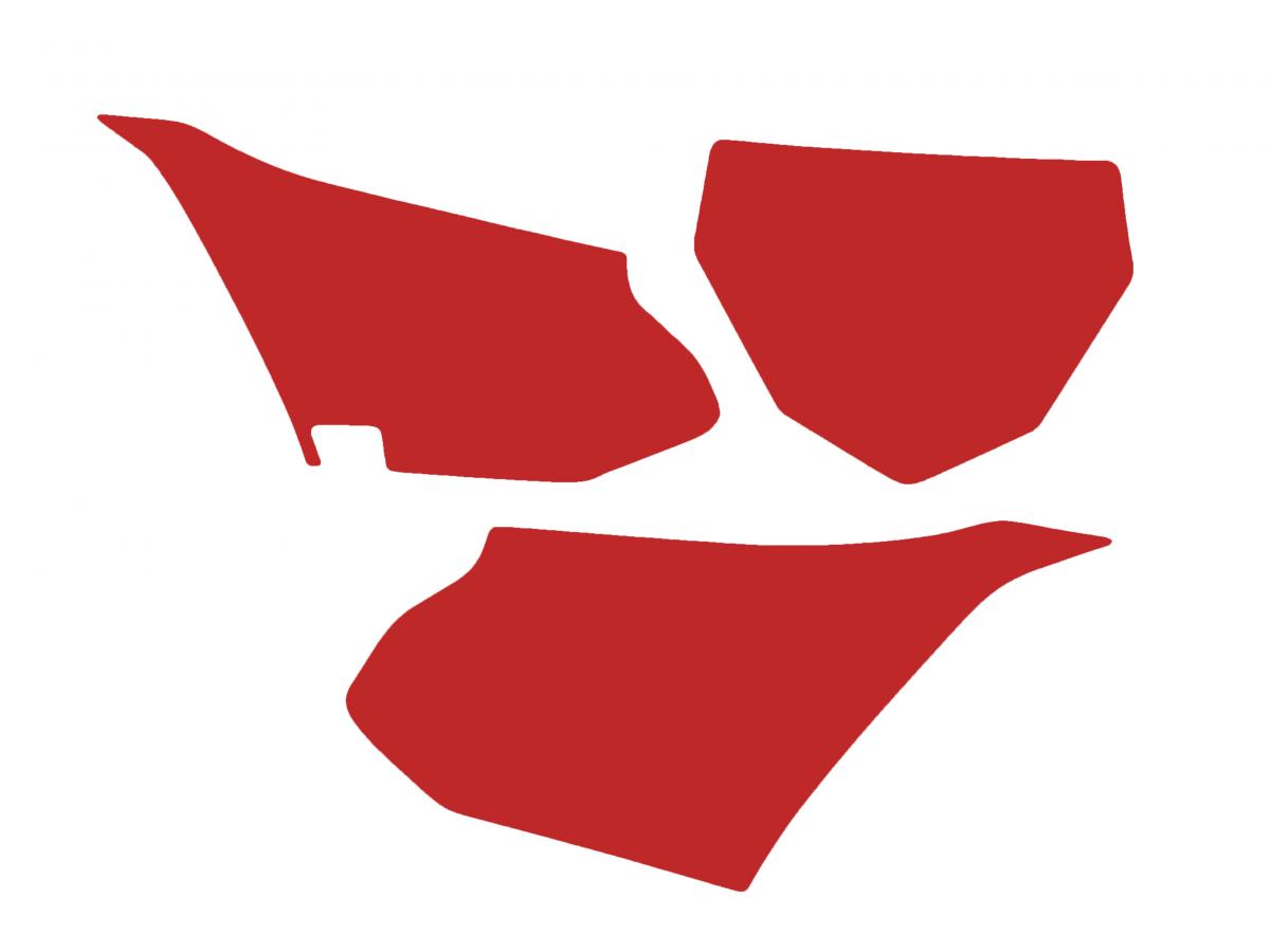 YAMAHA YZ85 2022-24 PRE CUTS, BLACKBIRD 3232/60 RED, NUMBER BOARD BACKGROUNDS image 1