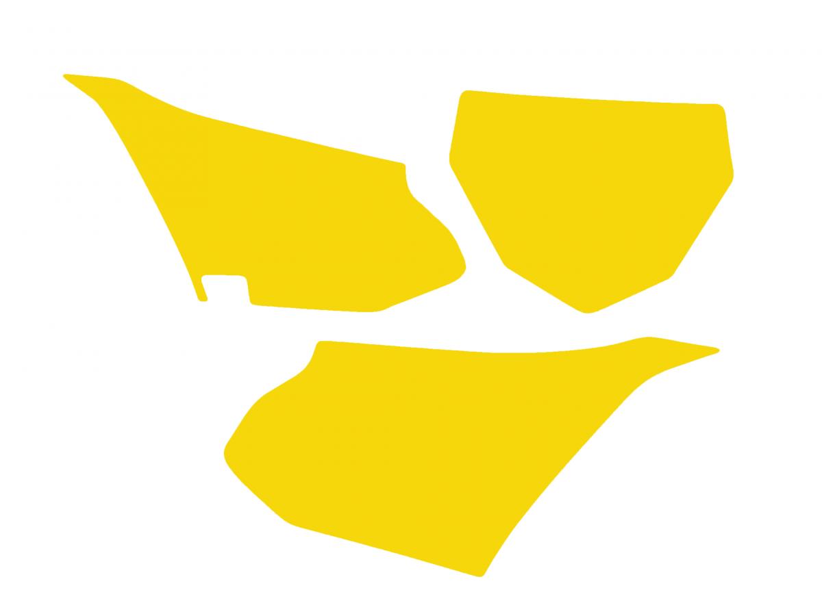 YAMAHA YZ85 2022-24 PRE CUTS, BLACKBIRD 3232/40 YELLOW, NUMBER BOARD BACKGROUNDS image 1