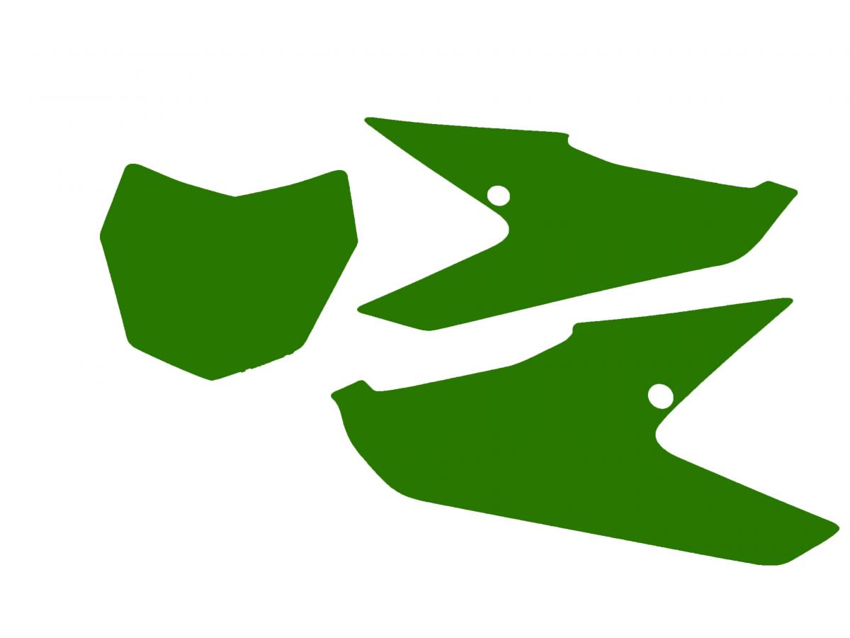 FANTIC XX 2021-2024 PRE CUTS, BLACKBIRD 3F00/30 GREEN, NUMBER BOARD BACKGROUNDS image 1