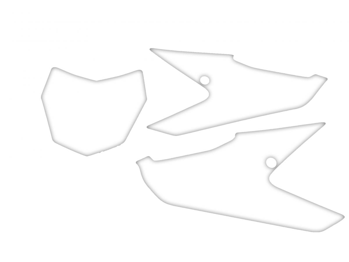 FANTIC XX 2021-2024 PRE CUTS, BLACKBIRD 3F00/10 WHITE, NUMBER BOARD BACKGROUNDS image 1