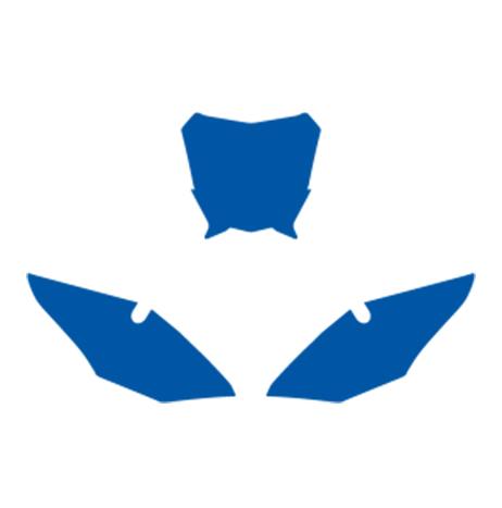GASGAS 2-STROKE EC 21-23 PRE CUTS, BLACKBIRD 3911/70 BLUE, NUMBER BOARD BACKGROUNDS image 1
