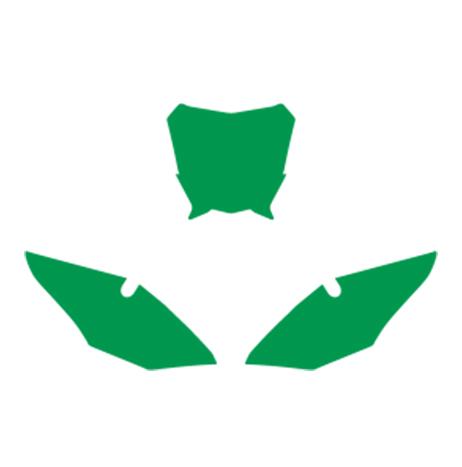 GASGAS 2-STROKE EC 21-23 PRE CUTS, BLACKBIRD 3911/30 GREEN, NUMBER BOARD BACKGROUNDS
